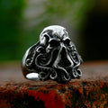 SS8-918R Steel Soldier 2022  New Octopus Skull Ring 316L Stainless Steel Jewelry Seaman Rings for Men Puck Biker Jewelry