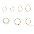 Minimalism 925 Sterling Silver Bone Huggie Earrings Micro Insert Zircon Pearl Huggie Earrings for Women