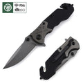 Bochen Tactical 16.5cm Titanium Coated Folding G10 Handle Outdoor Camping Pocket Knife Belt Cutter Rescue Self Defence
