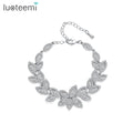 LUOTEEM Women Gift Jewelry Bracelet Clear CZ Zirconia Bangle Wholesale Wedding Girls Fashion Accessoires Cz Bracelet