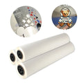Cold Peel Coated 30cm 33cm 300mm Roll Transparent Plastic PET DTF Self Adhesive Film for Epson Printer Tshirt Inkjet Printing