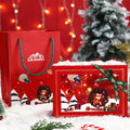 Christmas Eve Gift Surprise Empty Gift Box Creative Christmas Thanksgiving Packaging Cardboard Box PVC Transparent Window Box