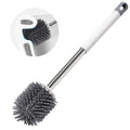 RTS Factory Best-Selling Silicone Bathroom Cleaning Brush and Holder Set Quick Drying Quality Toilet Brushes