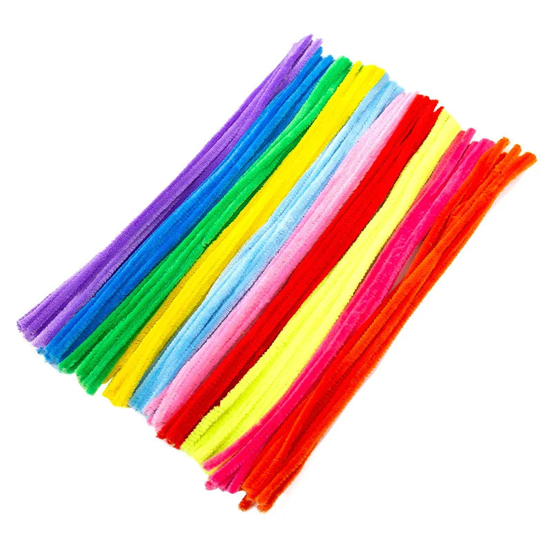 DIY Handcraft Children Use Plush Education Toy 30cm Chenille Stem Colorful Handmade Craft Pipe Cleaners for Art