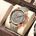 Poedagar Top Luxury Quartz Watch for Menes Fashion Leather Men Watch Waterproof Wristwatch Luminous Watch for Men Clock