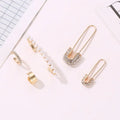 Ladies' Gold Fashionable Earrings with Adjustable Spiral Wound Earrings and Clip on Cartilage Clip Accessories