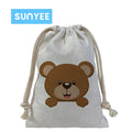 Sunyee Wholesale Blank Linen Drawstring Bags for Sublimation DIY Printed Personalized Gift Packaging Burlap Sacks