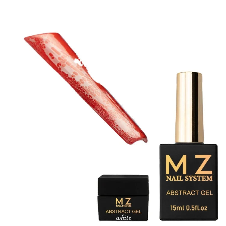 New Wholesale Colorful Abstract Lace Nail Gel for Gel Polish Nail Art Gel