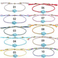 Factory Price Hot Turquoise Turtle Anklet Boho Beach Anklet Rope Multicolor Foot Chain Jewelry Rope Anklet for Women