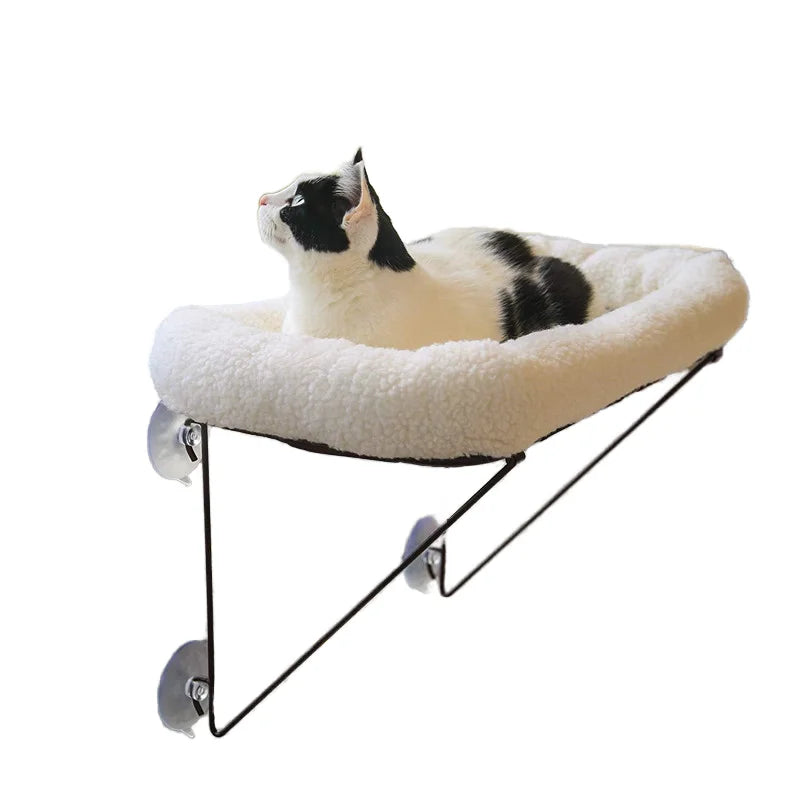 Pet Supply Metal cat Window Hammock Soft Durable Cat Window Perch OEM Custom Foldable Cat Hammock