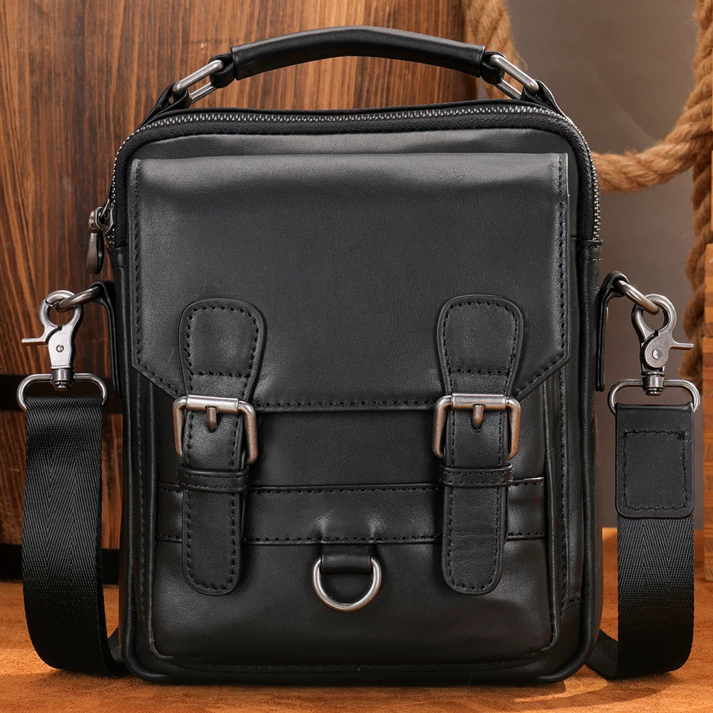 Designer Genuine Leather Fashion Handbag Side Bags Men Crossbody Messenger Shoulder Bag