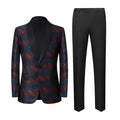 Custom Plus Size Breathable Wool/Silk Shawl Lapel Embroidery High-End European and American Men's Suits and Formal Wear
