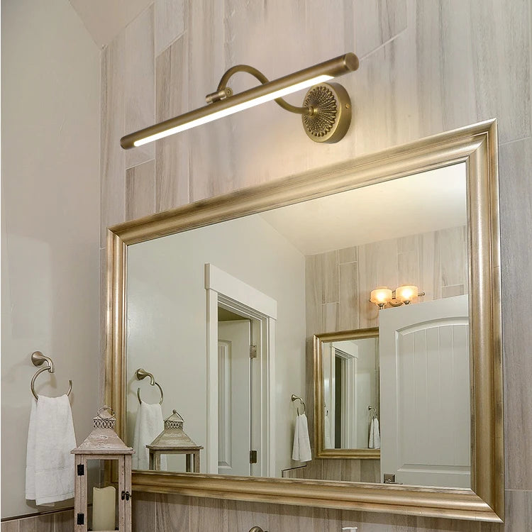 New Product Golden Mirror Lighting  Bathroom Black Chandelier Lighting Wall Lamp Simple Style Modern Design Indoor Decor