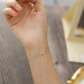 Gold Plated Jewelry 2025 Sterling Silver Women Cross Charm Bracelet