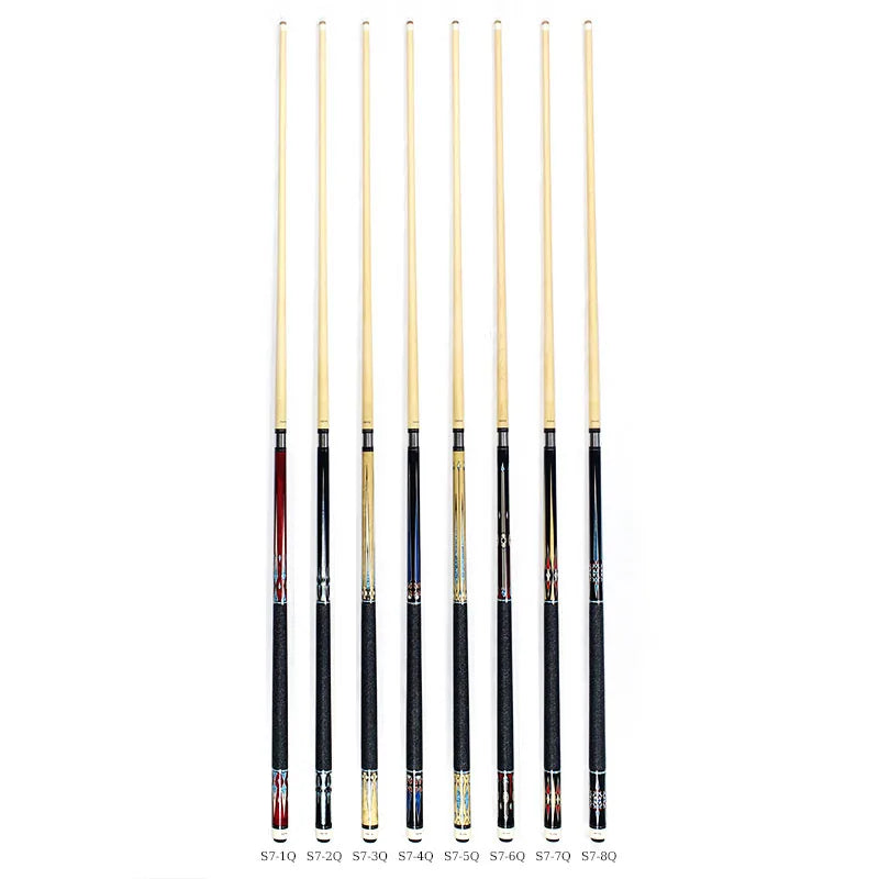 Superior 58 Inch Uni-lock Canadian Maple Handmade  Billiard Pool Cue With 12.5mm Tip  Line Wire Hand Grip for Sale