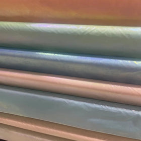 20D 40D Gold Silver Coated Stretch Nylon Satin Woven Fabric Laminated Aluminum Gold Stamping Foil Printing Home Textile Fabric