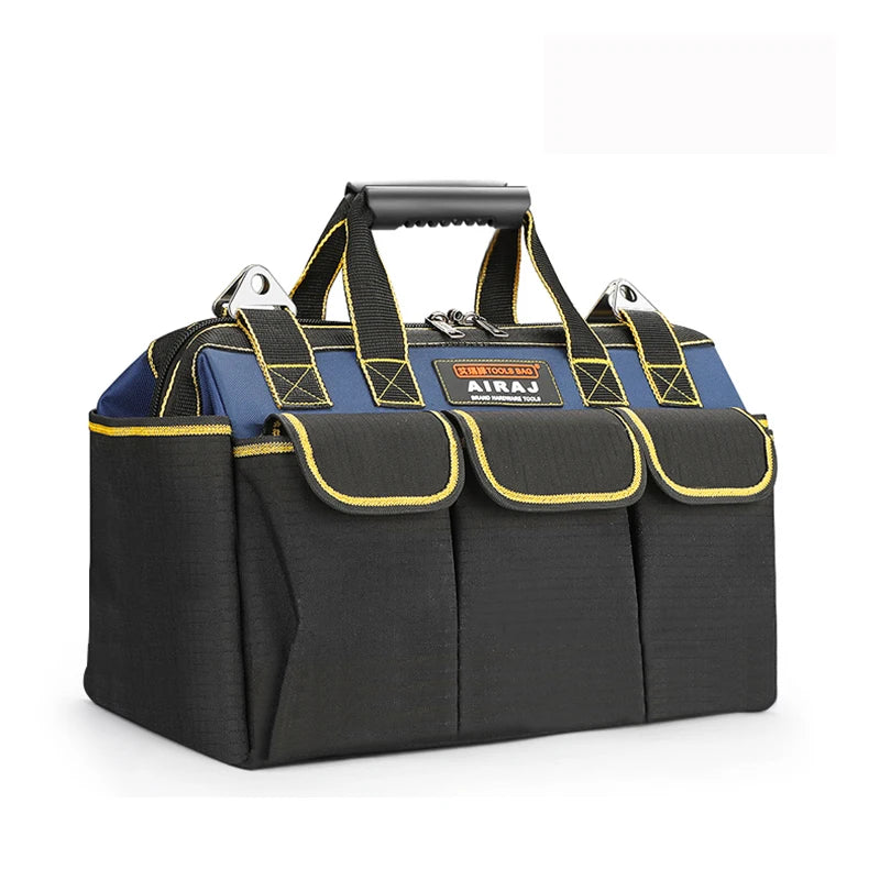 AIRAJ 17inch Classic Blue Waterproof Polyester Electrician Tool Bag CE ISO9001 Certified OEM ODM Support 300 lb Capacity 10-14