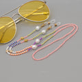 Chain for Sunglasses Fashionmask Holder Lanyard Women Jewelry Bracelet Pearl Beaded Necklace Accessories Heart Glasses Chains