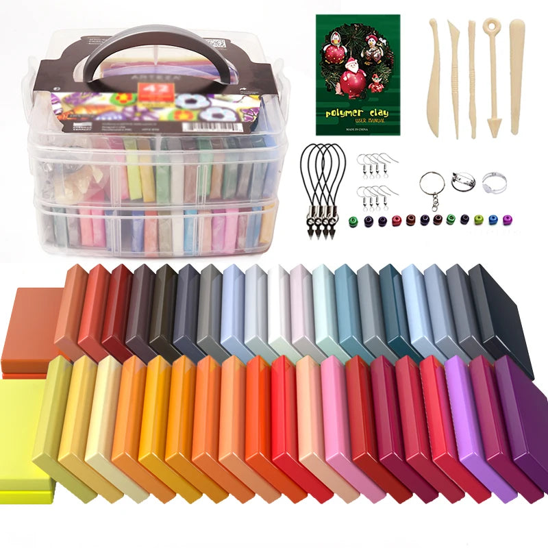 20g 36 Colors Clay Molds DIY Tools Set Kids Eco-friendly Slime Educational Oven Bake Shapable Wholesale