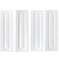 Reusable Non-stick DIY 34 Kinds Plastic Decorating Comb for Baking Icing Cake Scraper Smoother