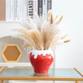 American High-End Ceramic Strawberry Fruit Vase Modern Home Decor Flower Dryer for Living Room and Homestay Model Room