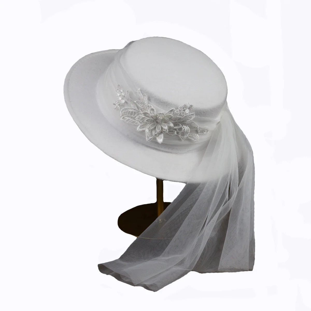 Wholesale Fashion Women Sun Hat Ruffles Wide Brim Kentucky Derby Bride Hats Church Wedding New Arrival