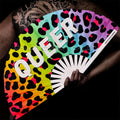 Customized Paper Printing Hand Held Rave Fans Bamboo Hand Fans As Gifts