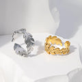 Beimai OEM Open Adjustable Stainless Steel Leaf Ring