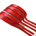 Factory Wholesale 100% Polyester Solid Color Christmas Gift Wrapping Ribbon Spool with Customizable Logo and Satin Finish