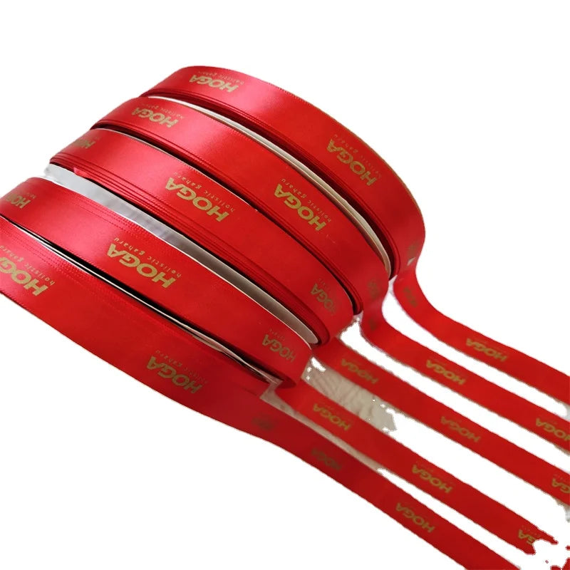 Factory Wholesale 100% Polyester Solid Color Christmas Gift Wrapping Ribbon Spool with Customizable Logo and Satin Finish