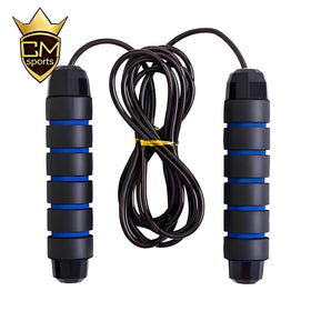 CHENGMO SPORTS Factory Price Adjustable Heavy Steel Wire Bearing Weighted Skipping Rope Speed Jump Rope for Fitness Workouts