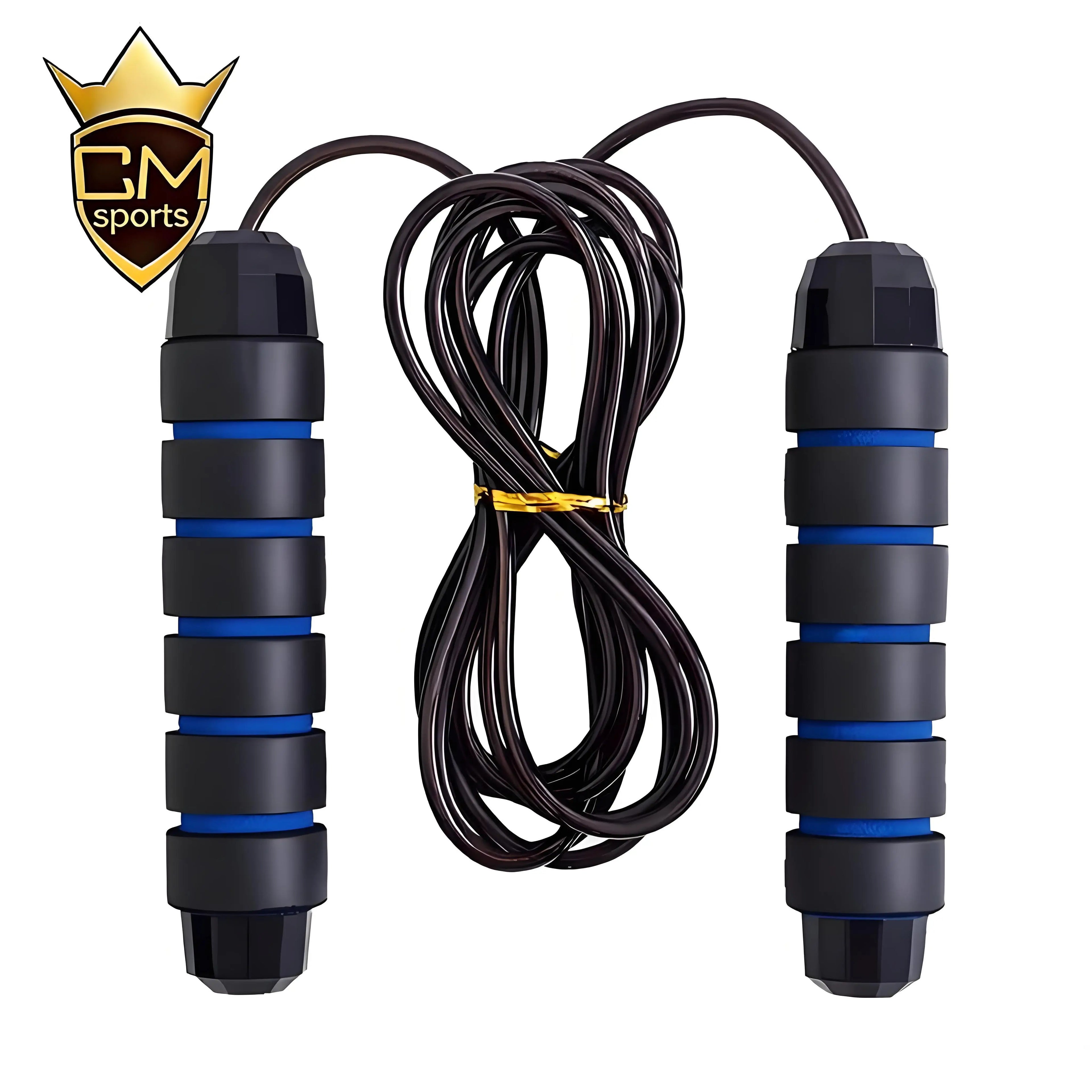 CHENGMO SPORTS Factory Price Adjustable Heavy Steel Wire Bearing Weighted Skipping Rope Speed Jump Rope for Fitness Workouts