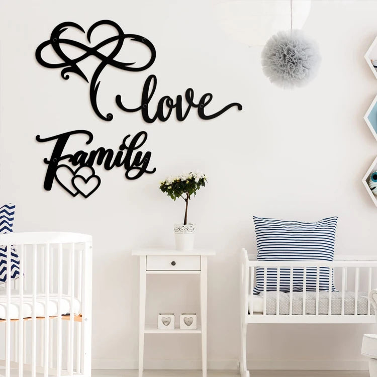 Customo Oem Design Laser Cutting Stainless Steel Home Decor Metal Door Wall Hanging Art Metal Letters Signs