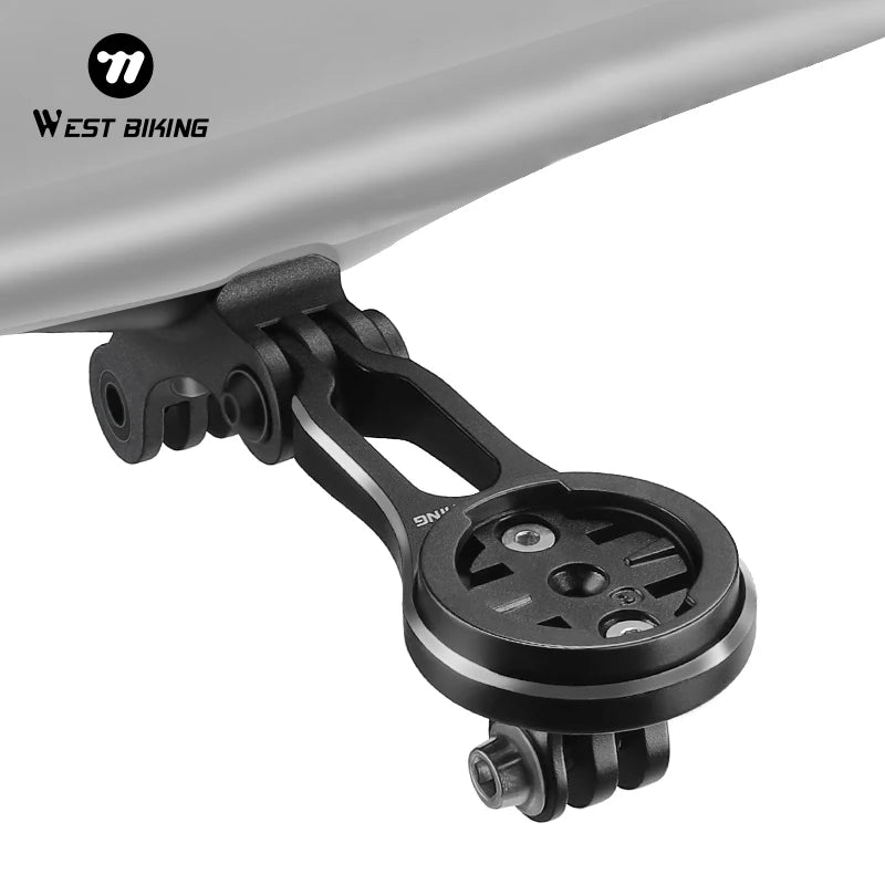 WEST BIKING Aluminum Alloy Bike Computer Bracket Adjustable Angle Bicycle Camera Bracket Lightweight Cycling Bracket MegaBDM