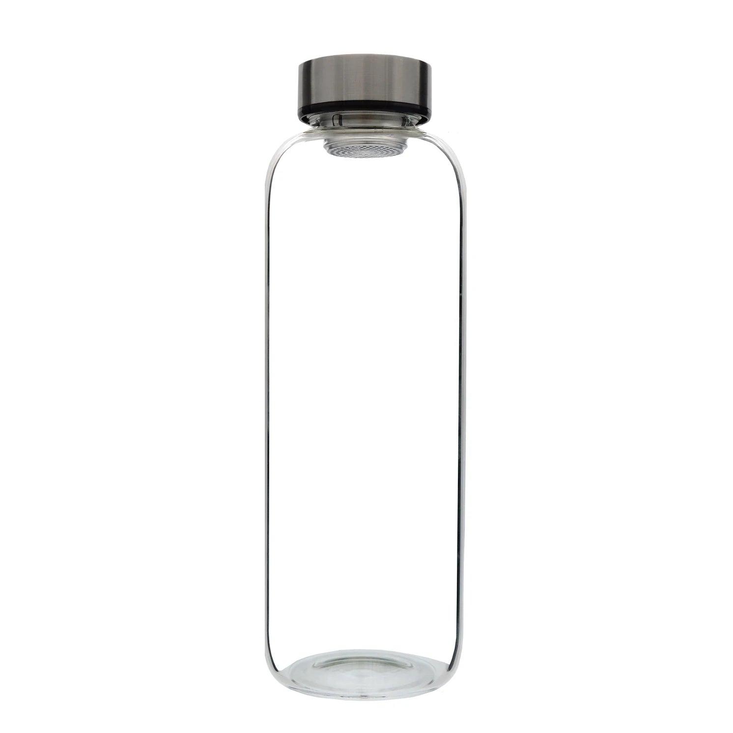 2L Single Wall Borosilicate Glass Water Bottle Reusable with Bamboo Stainless Steel Lid