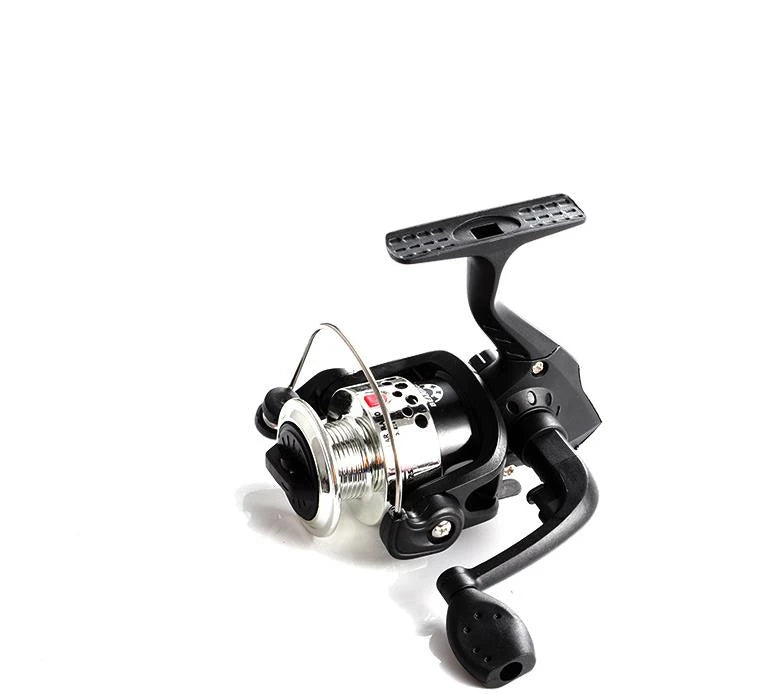 200 Type Silver Color Small Fishing Reel Line Spinning Wheel Fishing Reel 200 Folds Electroplating Sea Rod Fishing Wheel