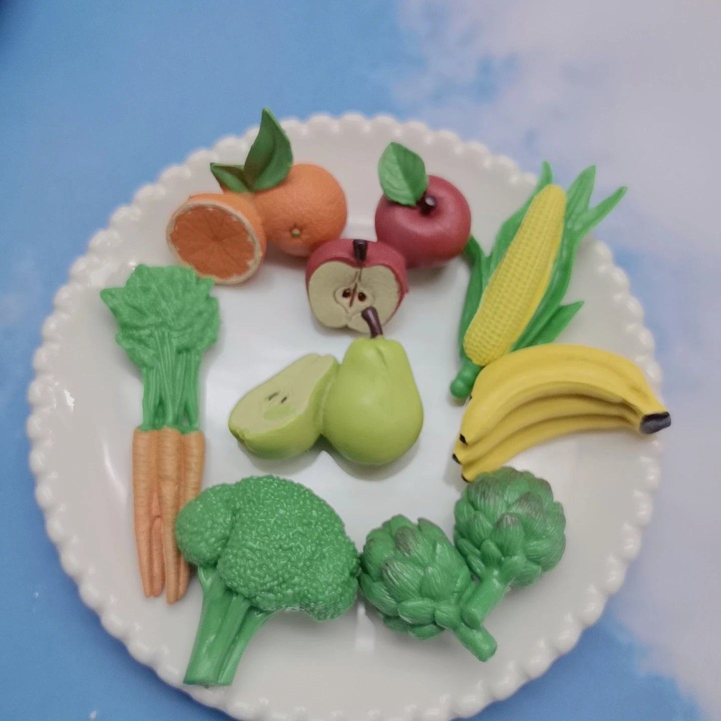 Dummy Fruit and Vegetable Resin Miniatures Handmade Mini Models for DIY Photography Props Room Decoration Doll House Supplies