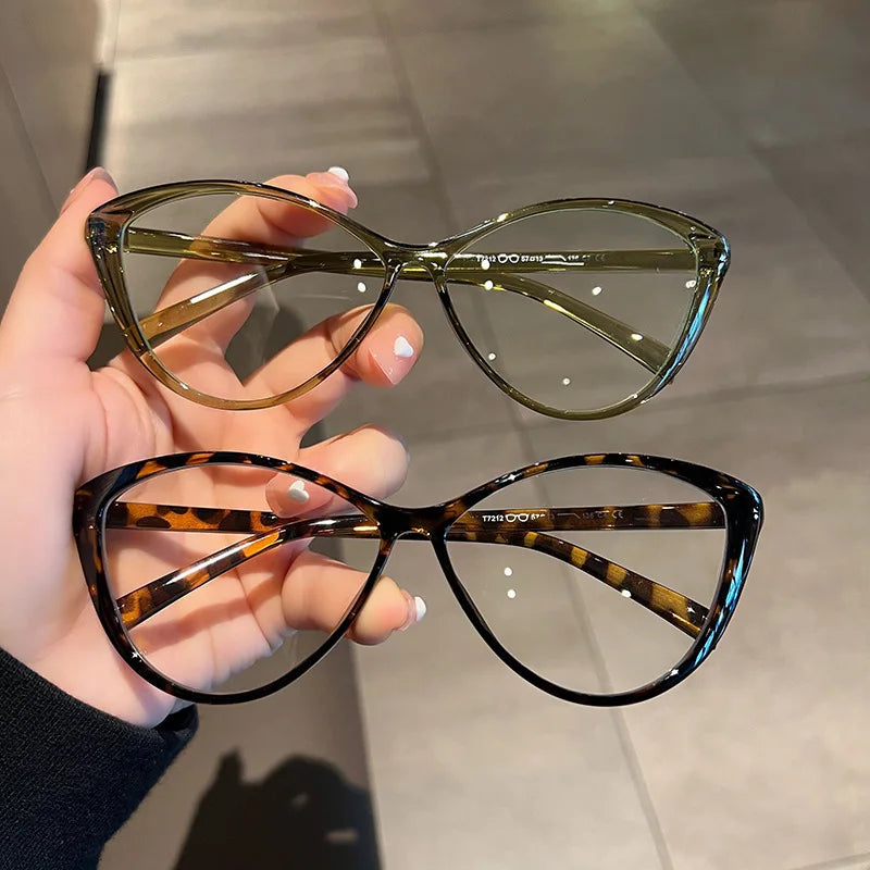 MK24011601 New Factory Low Price PC Frame Anti Blue Light Glasses Classic Retro Casual Frame Glasses Vintage Cat Eye Glasses