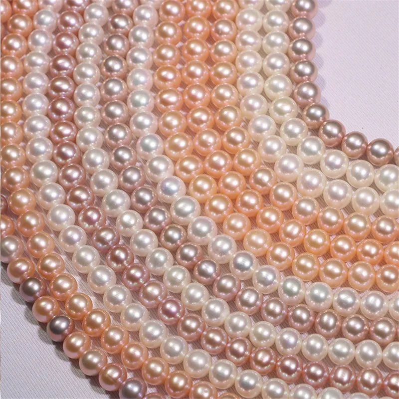 3A White Freshwater Rice Pearls 2-10mm Natural Loose Pearls for Western Romantic Style Necklaces