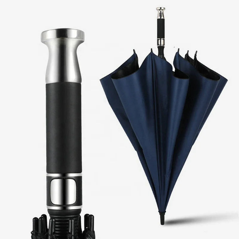 Hot Sale  Wholesale Wind-resistant Double-layer Sunny Rain Dual-use Oversize Automatic Long Handle  Umbrella Golf Umbrella