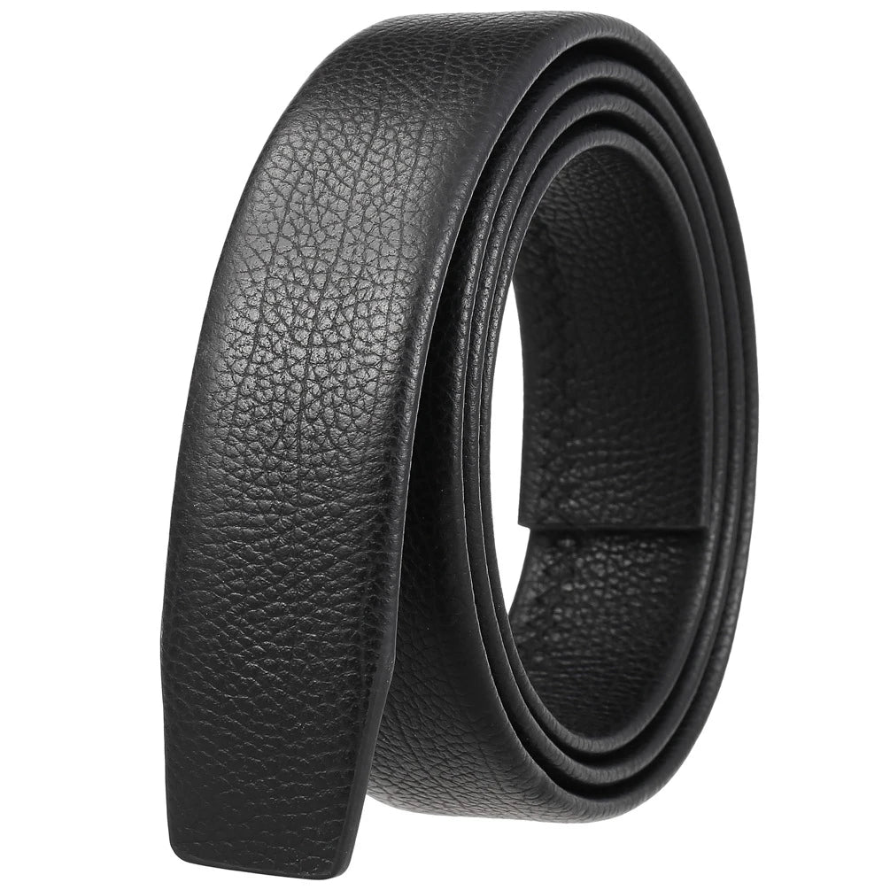 35-000016-5 Double Sided Cowhide Men's Business Automatic Buckle Strip