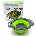 Collapsible Colander Set Basket Fruit Vegetable Foldable Strainer Colander Collapsible Drainer Kitchen Storage Tool