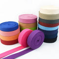 Meetee AP342 38mm Bag Accessory DIY Handmade Sewing Material Solid Color Thickened Polyester Cotton Woven Webbing for Bag Cloth