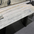 Marble Extendable Dining Table Home Hotel Decor Customized Living Room Furniture High End Luxury Modern Size Naturall