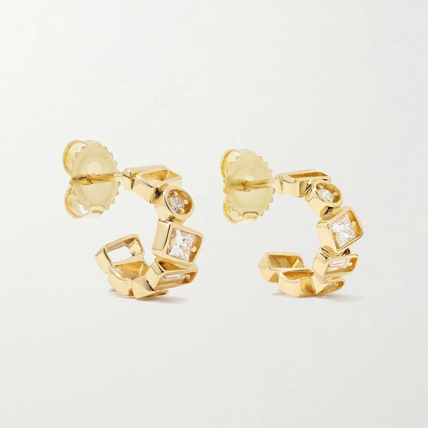 LOZRUNVE 925 Sterling Silver Gold Vermeil Jewelry Fashion Party Huggie Hoop Earring Wholesale