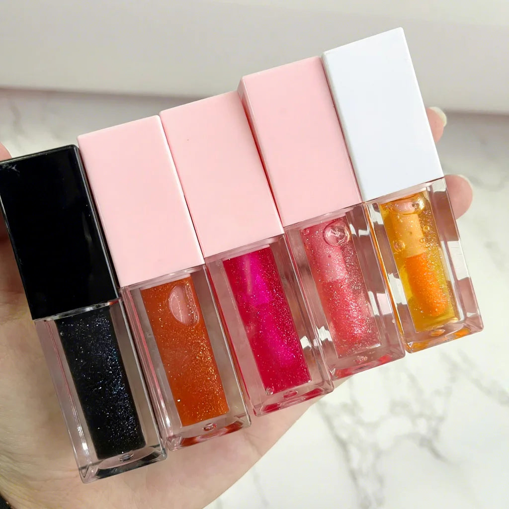 Wholesale Herbal Lip Nourishing Shimmer Vegan Color Changing Lip Tint Oil with Sunscreen & Waterproof Features for Custom Logo