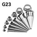 ASTF-136 Titanium Spike Ear Expander Tunnel Plugs Stretcher Set Body Piercing Jewelry for Children's Wedding Engagement Orthodox