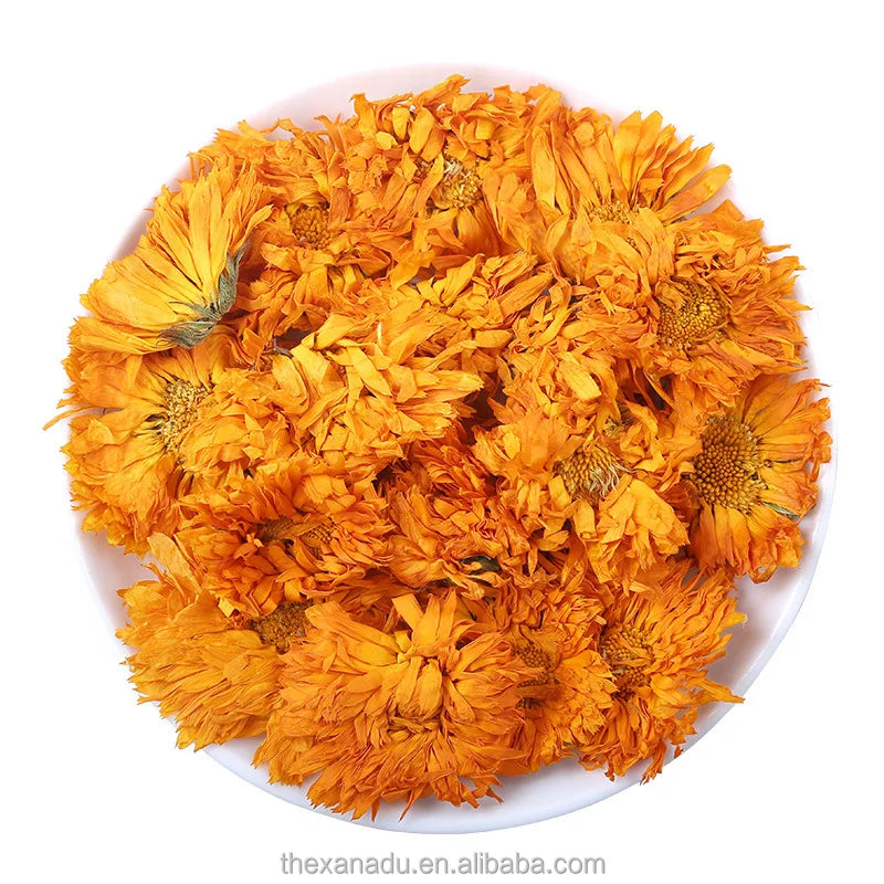 Natural Herbal Detoxifying Dried Blossom Flowers Calendula Officinalis Herb Marigold Floral Tea Wholesale