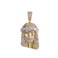 925 Sterling Silver Hip Hop Cz Stone Bling Iced Out Jesus Piece Pendants Necklaces Men Women