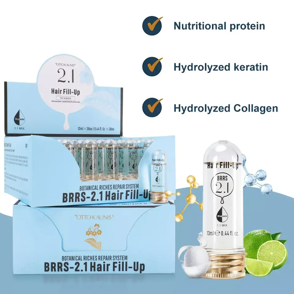 2023 New Designed 2.1 Hair Fill up Rich in Proteins Keratin Silk Amino Acids 1:1 Mix Long Lasting Ultra Nourishing for Damaged